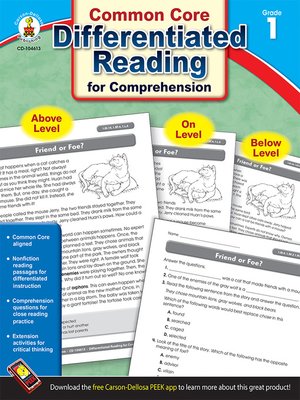 cover image of Differentiated Reading for Comprehension, Grade 1